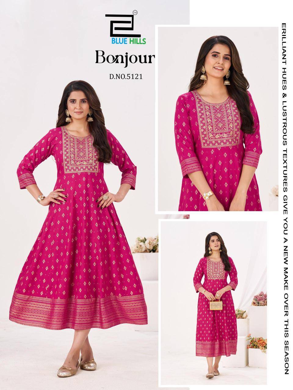 Blue hills bonjour Kurti wholesale market rate